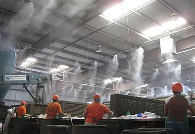 employee cooling solutions, dust suppression solutions